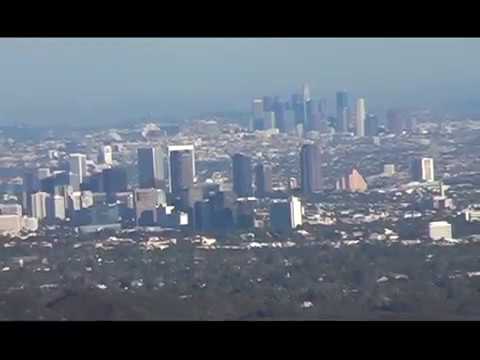 View of downtown LA, Century City from Topanga State Park
