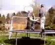 Eddie Kostiuk has a trampoline accident