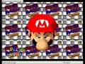 the castle grounds of super mario 64 with updated textures from risio's excellent texture pack.