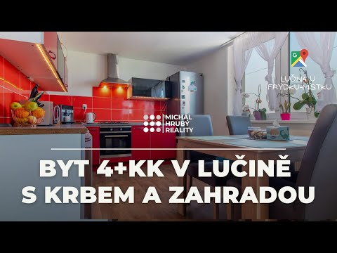 Video Byt 4+kk s krbem a vlastní zahradou v Lučině