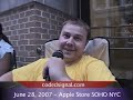 yesterday i traveled down the apple store in soho new york city and saw the first line brewing for the iphone. its absolute madness, you would have had to have been there on tuesday june 26th before noon to have gotten  the first spot in that line. i met a ton of people but keep a child alive organization was a hot topic of this whole event.
