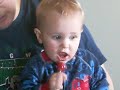 Funny lollipop licks