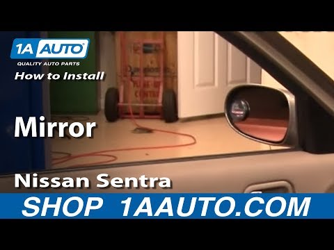 How To Install Replace Side Rear View Mirror Nissan Sentra 00-06 1AAuto.com