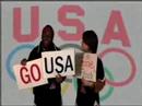 Marcus is cheering for U. S. A.