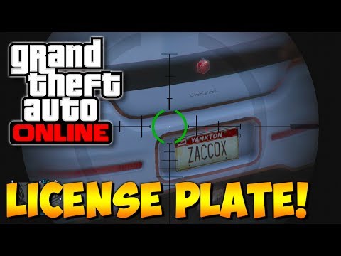 how to get more number plates on gta v