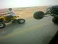 Wheelie on YFZ 