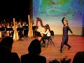 sari plays harp at ckc