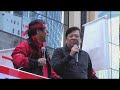 2010年1月1日(元旦),黃毓民同蕭若元向群眾發言︰