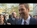 at the premiere of fast and furious 6 paul walker reveals that a good smile makes him weak at the knees. when asked if he had a soft spot, paul said: 
