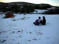 Colt and Nate Sit on the Snow