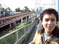 chris y rafa antes de entrar en el aceleraitor en knotts berry farm