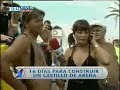 Paqui Pe�a destroza castillo de arena