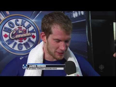 james reimer - Leafs Clinch it on Hockey Night in Canada. CBC's Hockey Night In Canada Toronto Maple Leafs @ Ottawa Senators NHL 2013 Reg-Season Toronto Maple Leafs Game #4...
