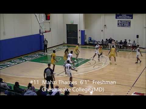 #11  Mahzi Thames  6' 1"   Freshman  Chesapeake College (MD) thumbnail