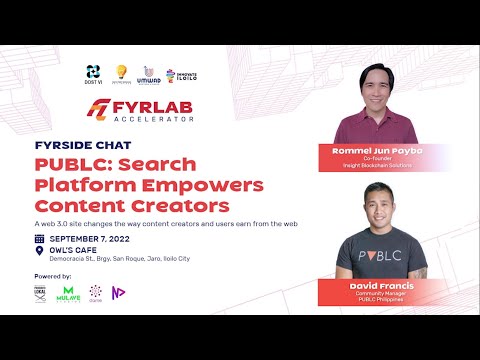 FYRSIDE CHATS: "PUBLC: WEB 3.0 SEARCH PLATFORM EMPOWERS CONTENT CREATORS"