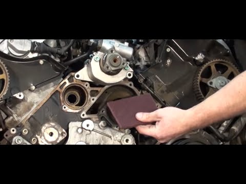 Blauparts How To Prepare an Audi Water Pump Gasket Area During an Audi Timing Belt Replacement