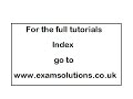 ExamSolutions produces maths tutorials and worked solutions to maths past papers. To see the tutorials index go to www.examsolutions.co.uk