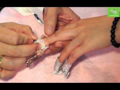 how to remove sns nails