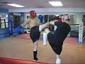 muay thai sparring between tyler malan and kevin 