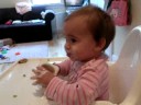 Gilgul eating yogurt by her self, big mass Gilgul eating yogurt by her self, big mass