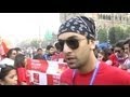 Bollywood stars at Mumbai Marathon 2012