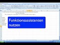 Excel 2007 Funktionsassistenten nutzen