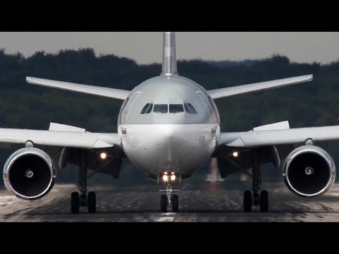 VIP Airbus A310 - Qatar Amiri Flight A310 Arrival + Departure at Düsseldorf ( HD )