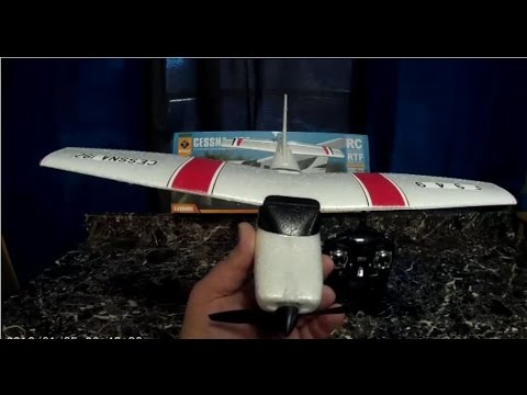WLtoys F949 Cessna 182 Review And Flight On a Windy Day