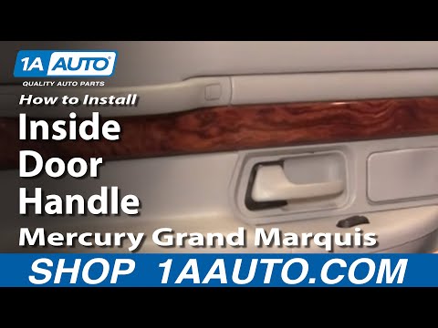 How To Install Replace Rear Inside Door Handle Mercury Grand Marquis 98-02 1AAuto.com