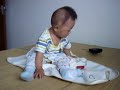 Baby plays remote controller of a toy car Baby plays remote controller of a toy car