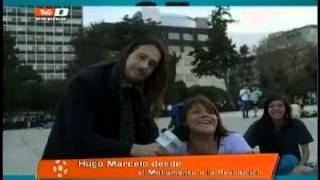 Hugo Marcelo desde el Monumento a la Revolución