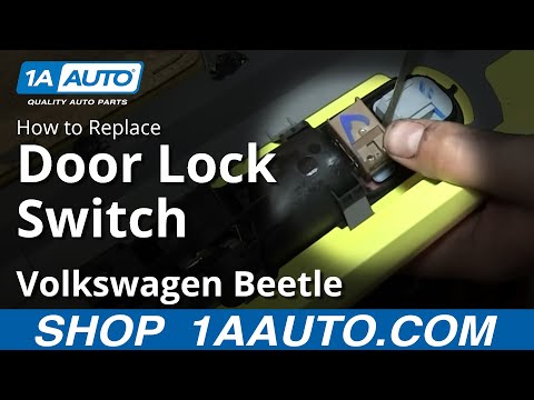 How To Install Replace Door Lock Switch 2001 VW Volkswagen Beetle