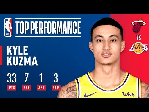 Video: Kyle Kuzma Helps Lift the Lakers Over the Heat at Staples Center! | December 10, 2018