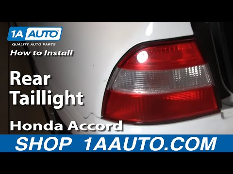 How To Install Replace Rear Taillight Honda Accord 94-97 1AAuto.com