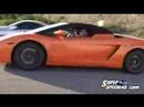 Twin Turbo 350z vs Lamborghini Gallardo street race