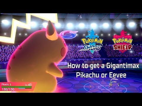 video-linktoworks-How to get a Gigantimax Pikachu or Eevee in Pokemon...