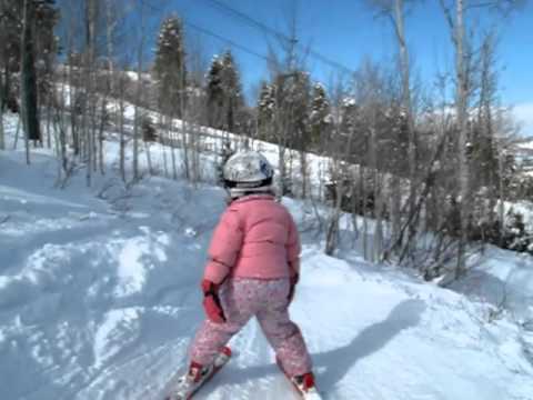 Riding the kids luge run at Deer Valley