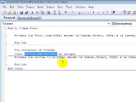 how to define public variable in vb.net