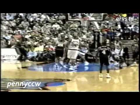 NBA Greatest Duels: Allen Iverson vs. Tim Duncan (1998) *Rare Game *ROY vs ROY