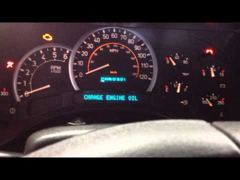 Reset Oil Change Light – 2005 H2 Hummer
