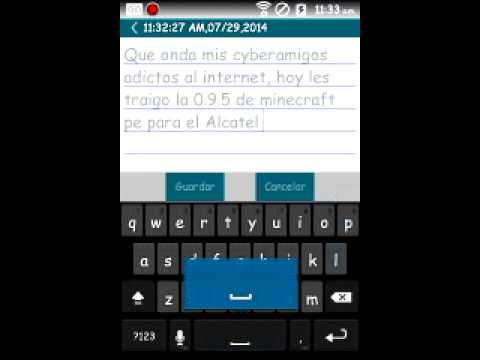 Minecraft PE 0.9.5 Alcatel t'pop