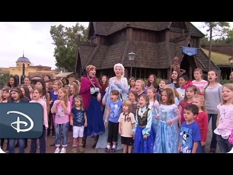 Frozen's 'Let it Go' Sing-Along Performed at Walt Disney World Resort | Disney Parks
