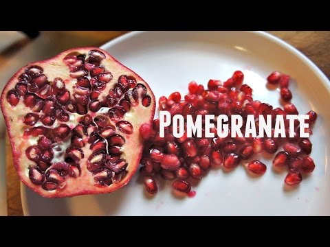 how to open pomegranate
