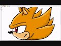 How to draw SUPER SONIC on MS Paint slow version