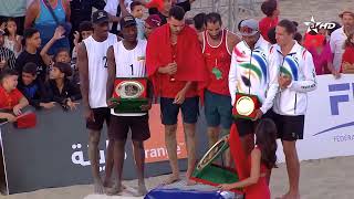 المنتخب الوطني المغربي للكرة الطائرة الشاطئية يحرز بطولة إفريقيا ويتأهل إلى أولمبياد باريس 2024
