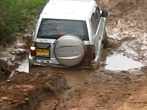 Toyota Prado came out from the deep mud Toyota Prado came out from the deep mud