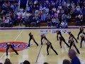q-city pommers half time show at qhs varsity basketball game
