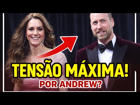 KATE e WILLIAM NÃO ESCAPAM da SOMBRA de ANDREW no BAFTA