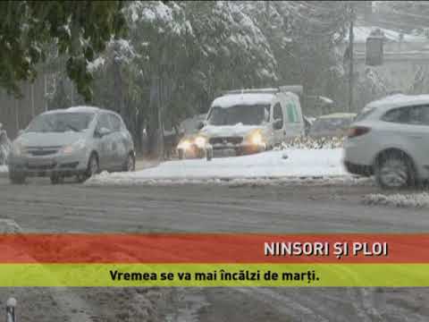 Ninsori și ploi în toată țara