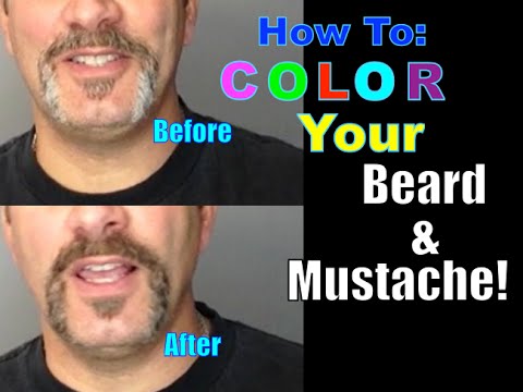 how to dye beard black